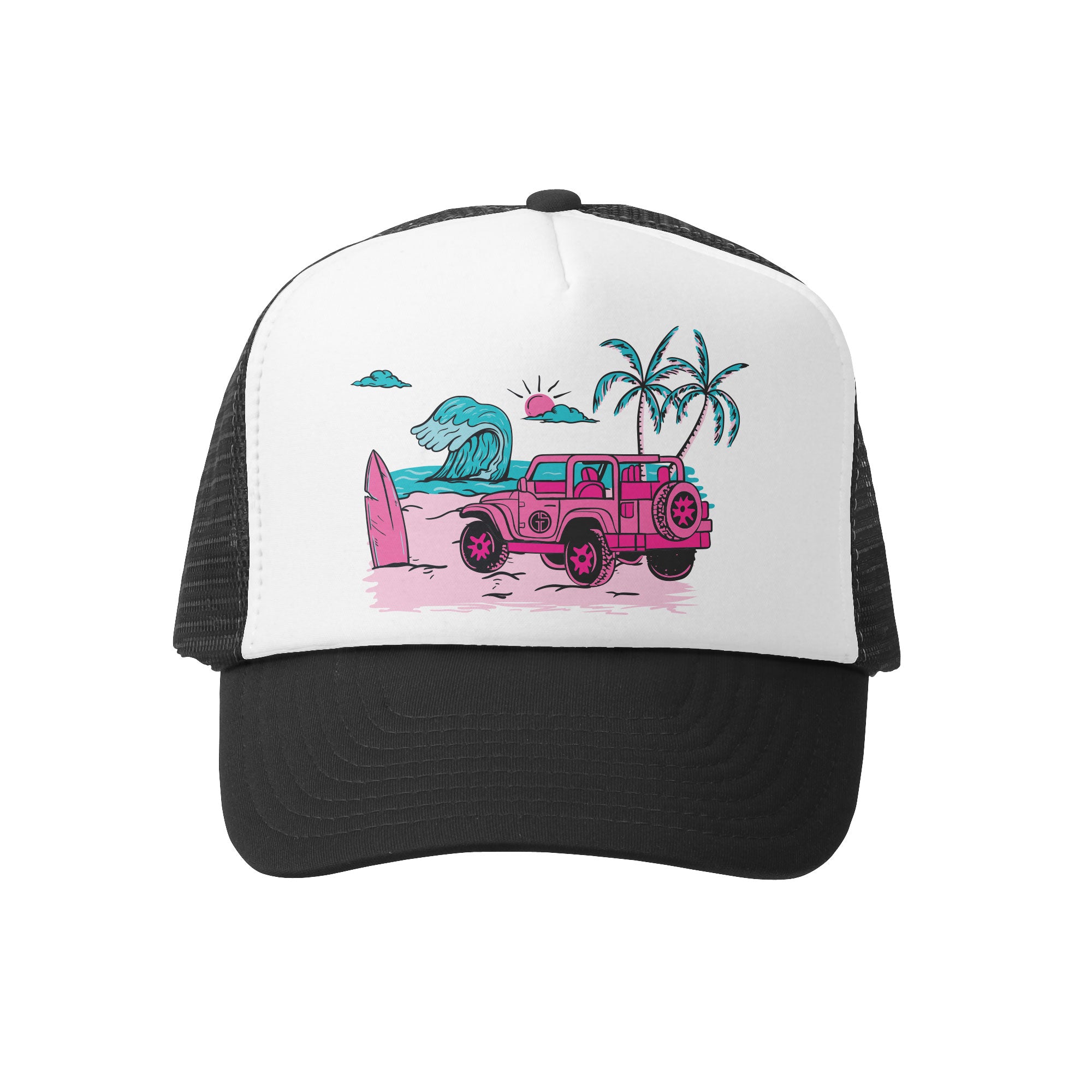 Wrangler Barbie Pink Bandana Print Trucker Hat Cap Adjustable BARBIE CHEETAH PRINT TRUCKER HAT (PINK/BLACK) – All Star Elite main image 4
