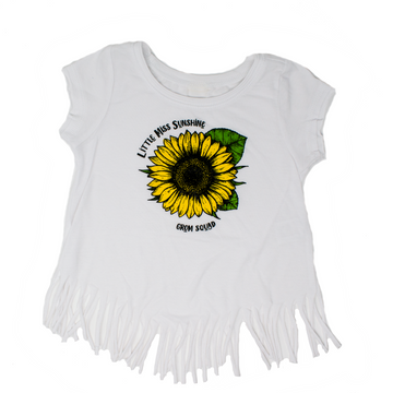 Grom Squad Little Miss Sunshine Tank Top in White