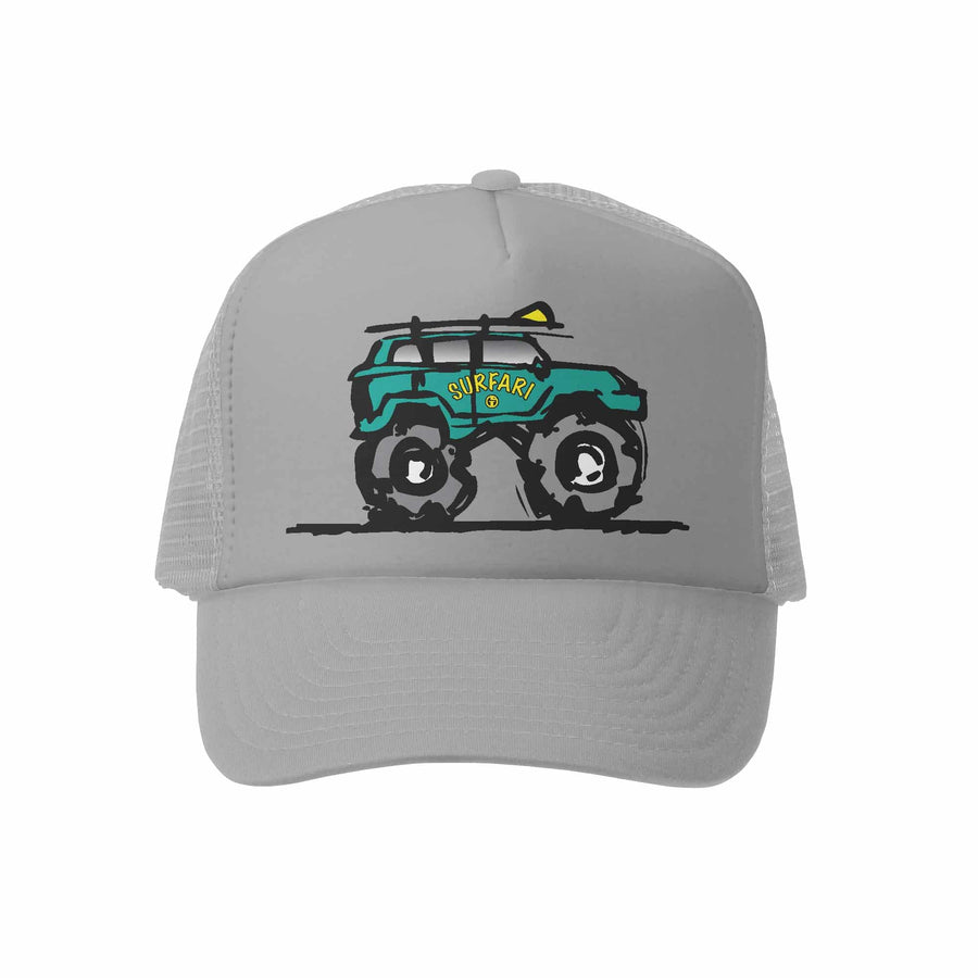 Kids Trucker Hat - Surfari in Grey