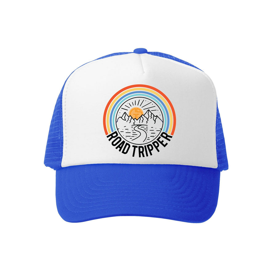 Kids Trucker Hat - Road Tripper in Royal and White