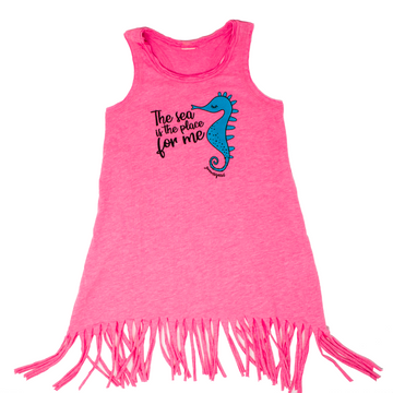 Grom Squad The Sea is the Place For Me Tank Top in Pink