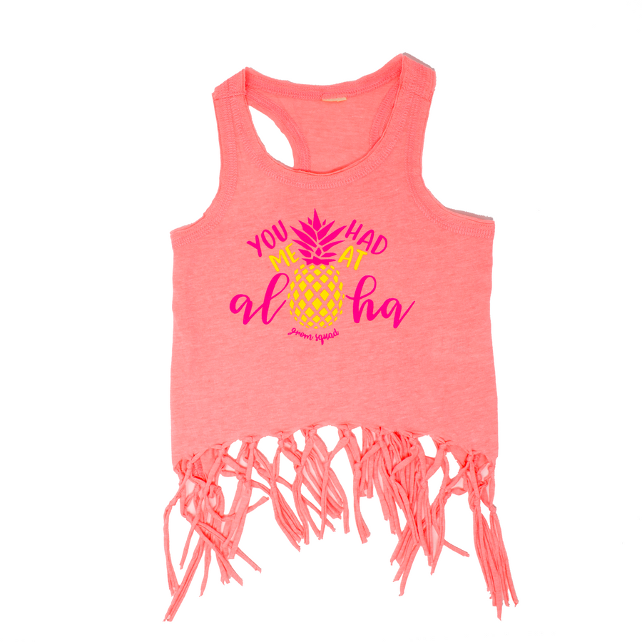 Grom Squad You Had Me At Aloha Tank Top in Mango